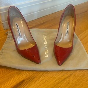 Manolo Blahnik Red Stiletto Heels